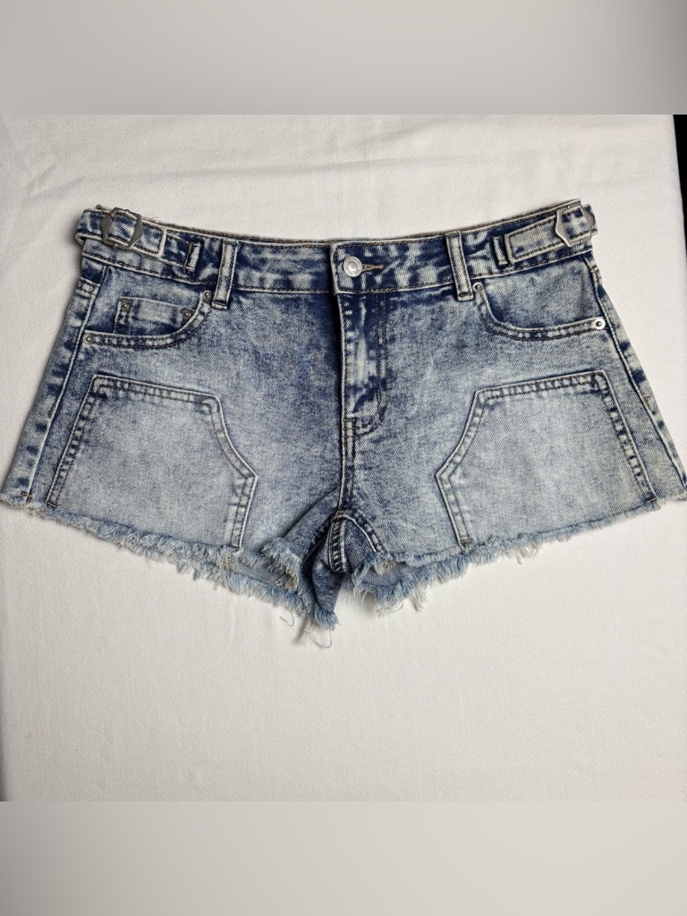 Project Rebel Short Shorts, Frayed Hems-9